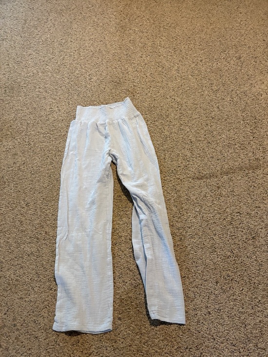 Pink Lily Pants - Pink Lily Light Blue Wide-Leg Smocked Waist Trousers